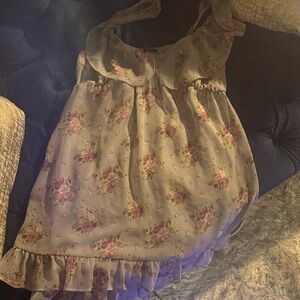 Floral Ruffle beautiful Dress